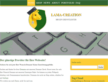 Tablet Screenshot of lama-creation.de